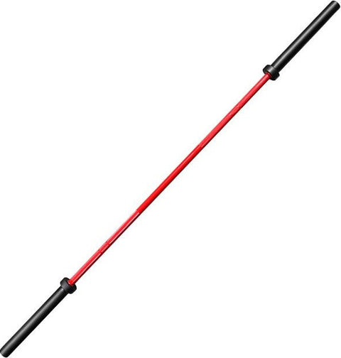 French Fitness Red 7" (86") 45 lb Cerakote Olympic Bar - 1500 lb (New)