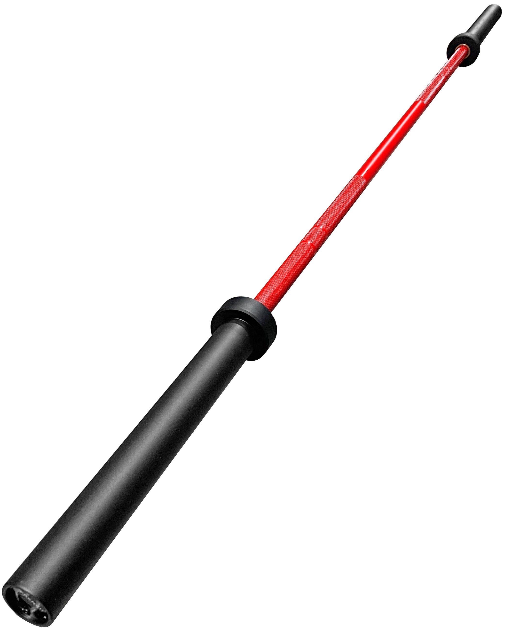 French Fitness Red 7" (86") 45 lb Cerakote Olympic Bar - 1500 lb (New)