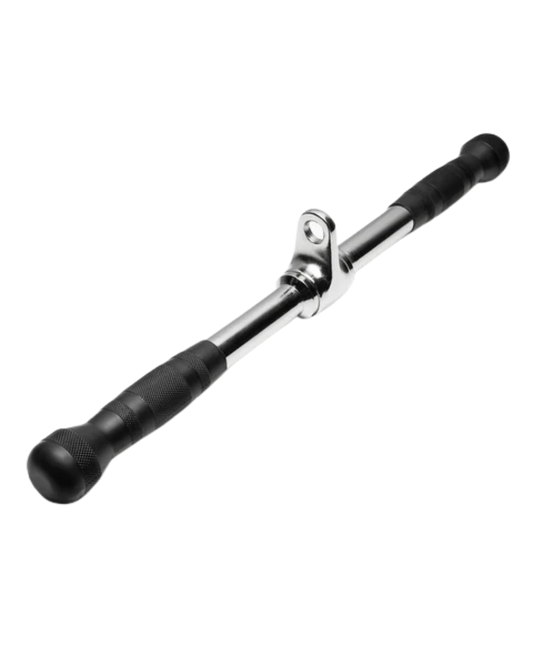 French Fitness Rubber Grip 21" Revolving Straight Bar (New)