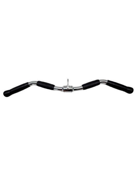 French Fitness 28" Rubber Grip Revolving Curl Bar (New)