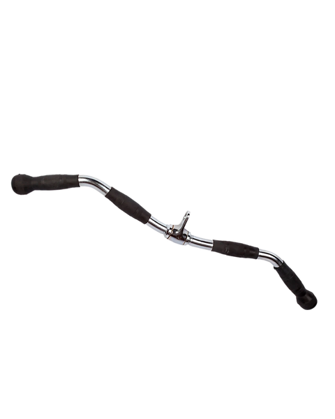 French Fitness 28" Rubber Grip Revolving Curl Bar (New)
