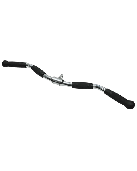 French Fitness 28" Rubber Grip Revolving Curl Bar (New)