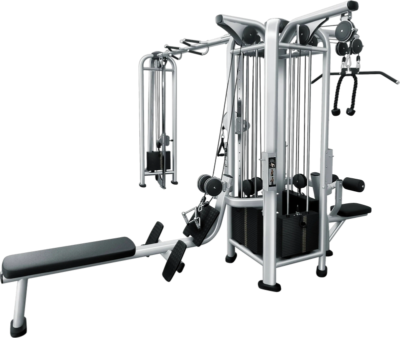 French Fitness FFS Silver 5 Stack Multi Jungle Gym (New)