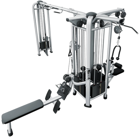 French Fitness FFS Silver 5 Stack Multi Jungle Gym (New)