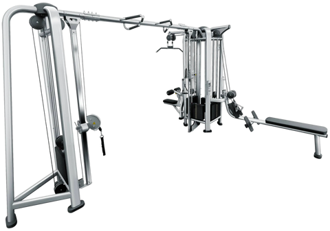 French Fitness FFS Silver 5 Stack Multi Jungle Gym (New)