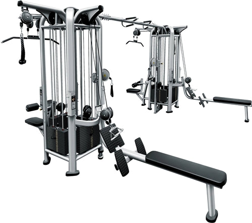 French Fitness FFS Silver 8 Stack Multi Jungle Gym Image