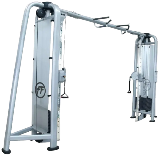 French Fitness FFS Silver Adjustable Cable Crossover (New)
