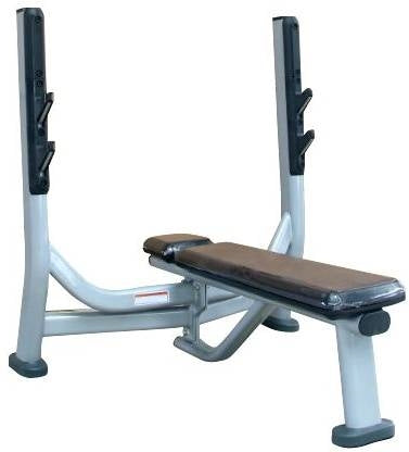 French Fitness FFS Silver Olympic Flat Bench Press (New)