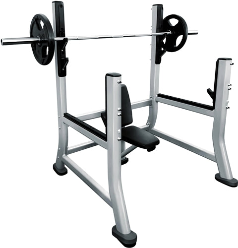 French Fitness FFS Silver Olympic Military Bench (New)