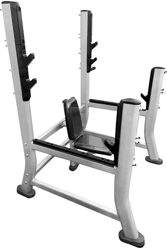 French Fitness FFS Silver Olympic Military Bench (New)