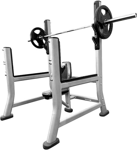 French Fitness FFS Silver Olympic Military Bench (New)