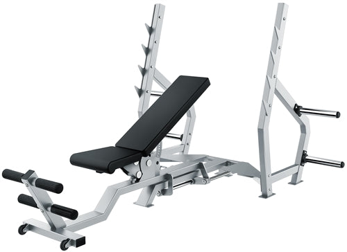 French Fitness Venice 3 Way Flat Incline Decline Olympic Bench Image