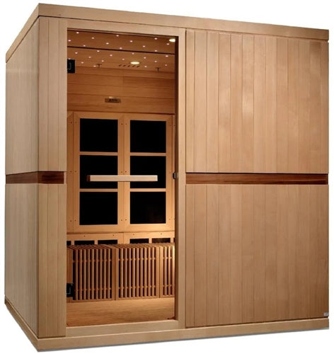 GoldenDesigns GDI-6880-02 Elite Catalonia 8 Person Ultra Low EMF FAR Infrared Sauna (New)