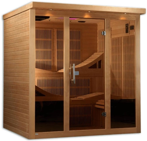 GoldenDesigns GDI-6996-01 Monaco Elite 6 Person Near Zero EMF Far Infrared Sauna | Image