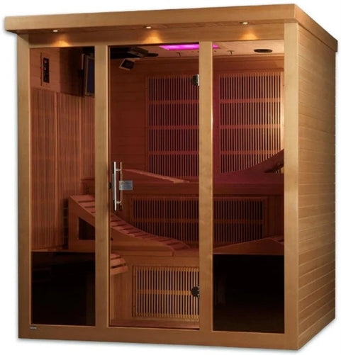 GoldenDesigns GDI-6996-01 Monaco Elite 6 Person Near Zero EMF Far Infrared Sauna (New)