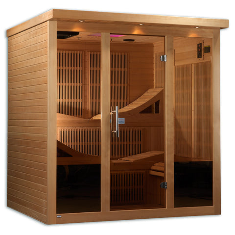 GoldenDesigns GDI-6996-01 Monaco Elite 6 Person Near Zero EMF Far Infrared Sauna (New)