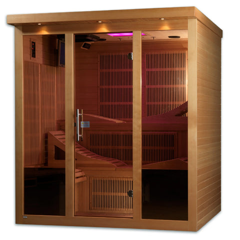 GoldenDesigns GDI-6996-01 Monaco Elite 6 Person Near Zero EMF Far Infrared Sauna (New)