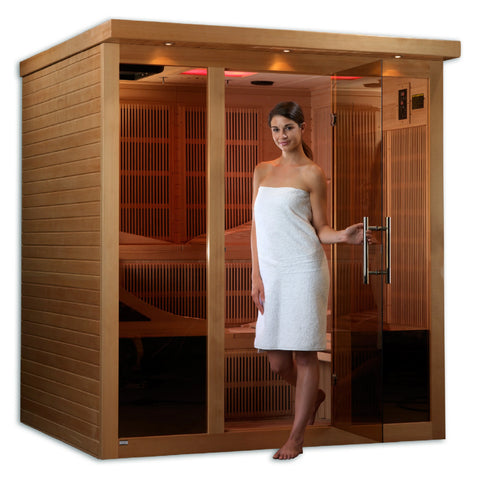 GoldenDesigns GDI-6996-01 Monaco Elite 6 Person Near Zero EMF Far Infrared Sauna (New)