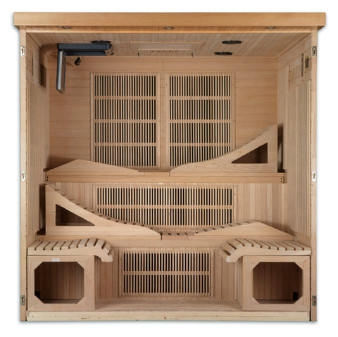 GoldenDesigns GDI-6996-01 Monaco Elite 6 Person Near Zero EMF Far Infrared Sauna (New)