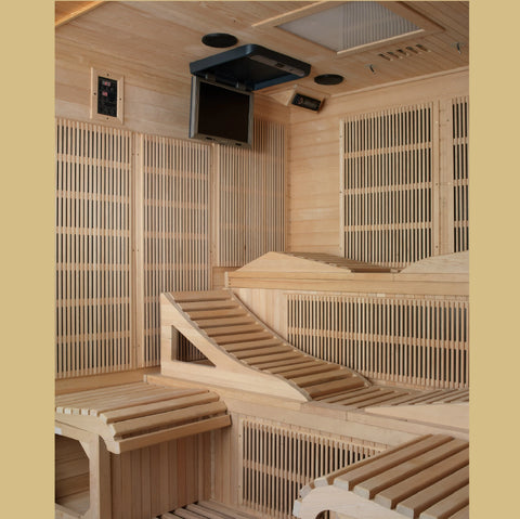 GoldenDesigns GDI-6996-01 Monaco Elite 6 Person Near Zero EMF Far Infrared Sauna (New)