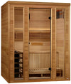 Golden Designs GDI-7030-01 Andermatt Edition 3 Person Traditional Steam Sauna - Pacific Premium Clear Cedar | Image