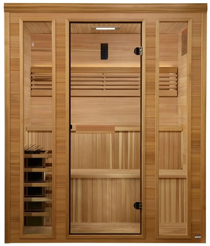 Golden Designs GDI-7060-01 Engelberg Edition 6 Person Traditional Steam Sauna - Pacific Premium Clear Cedar (New)