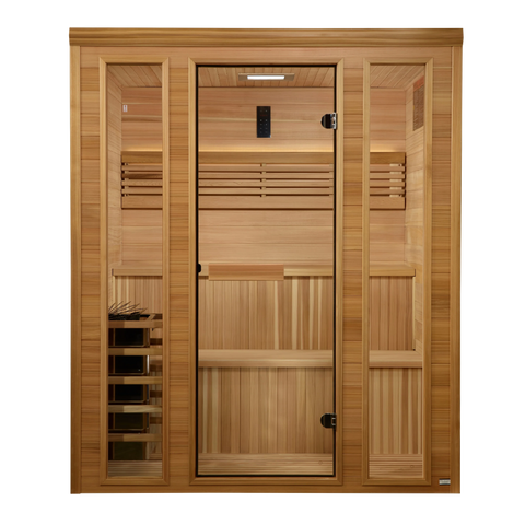 Golden Designs GDI-7060-01 Engelberg Edition 6 Person Traditional Steam Sauna - Pacific Premium Clear Cedar (New)
