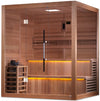 Golden Designs GDI-7206-01 "Kuusamo Edition" 6 Person Indoor Traditional Steam Sauna - Canadian Red Cedar (New)