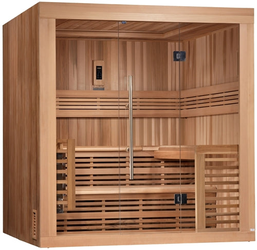 GoldenDesigns GDI-7689-01 Osla Edition Red Cedar Sauna | Image