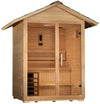 Golden Designs GDI-8103-01 Arlberg 3 Person Traditional Outdoor Sauna - Canadian Hemlock | Image