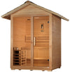 Golden Designs GDI-8103-01 Arlberg 3 Person Traditional Outdoor Sauna - Canadian Hemlock (New)