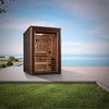 Golden Designs Narvik 2 Person Outdoor-Indoor Traditional Sauna (GDI-8202-01) - Canadian Red Cedar Interior (New)