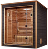 Golden Designs GDI-8203-01 Drammen 3 Person Outdoor-Indoor Traditional Sauna - Canadian Red Cedar Interior (New)