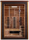 Golden Designs GDI-8222-01 Nora 2 Person Outdoor-Indoor PureTech Hybrid Full Spectrum Sauna - Canadian Red Cedar Interior (New)