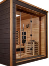 Golden Designs GDI-8223-01 Visby 3 Person Outdoor-Indoor PureTech Hybrid Full Spectrum Sauna - Canadian Red Cedar Interior (New)