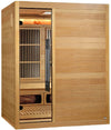 Golden Designs GDI-8330-01 Soria Near Zero EMF Full Spectrum and Harvia Traditional Stove Hybrid Sauna | Image