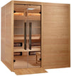 Golden Designs GDI-8360-01 Toledo Near Zero EMF Full Spectrum and Harvia Traditional Stove Hybrid Sauna (New)