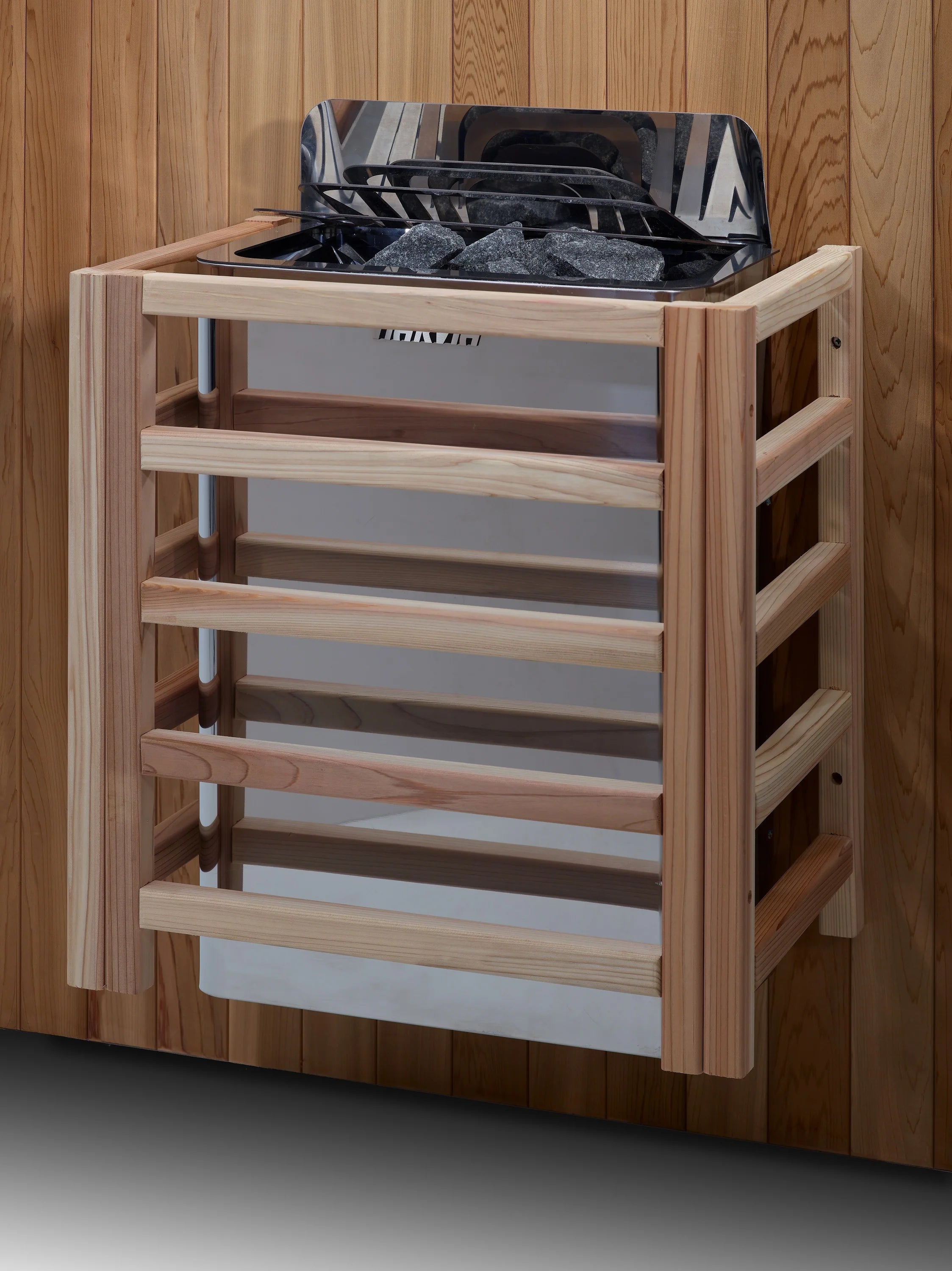 Golden Designs GDI-8360-01 Toledo Near Zero EMF Full Spectrum and Harvia Traditional Stove Hybrid Sauna (New)