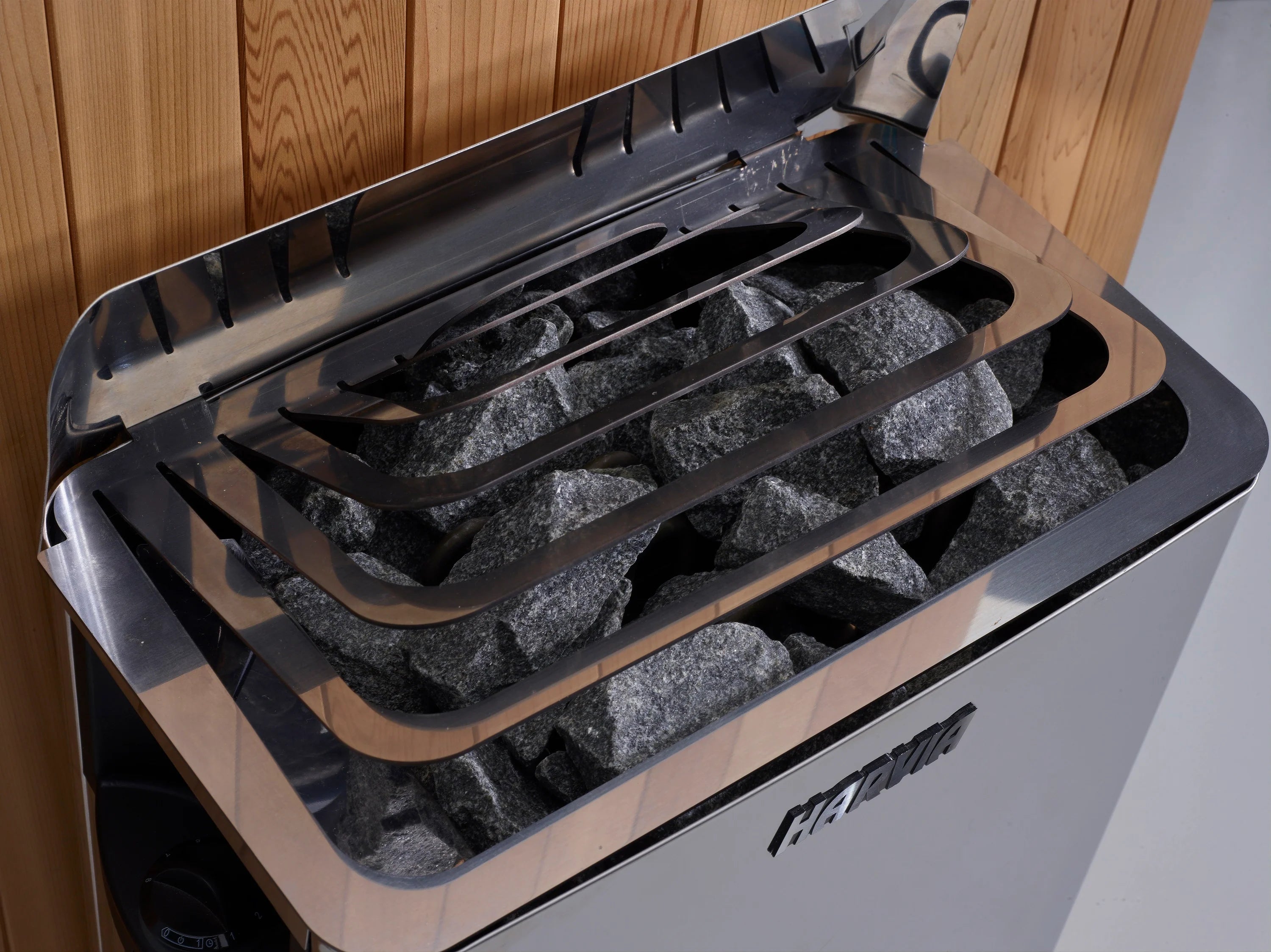 Golden Designs GDI-8360-01 Toledo Near Zero EMF Full Spectrum and Harvia Traditional Stove Hybrid Sauna (New)