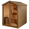 Golden Designs GDI-8506-01 Kaarina 6 Person Outdoor Traditional Sauna - Canadian Red Cedar Interior (New)