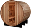 Golden Designs GDI-B002-01 St. Moritz 2 Person Barrel Traditional Sauna - Pacific Cedar | Image