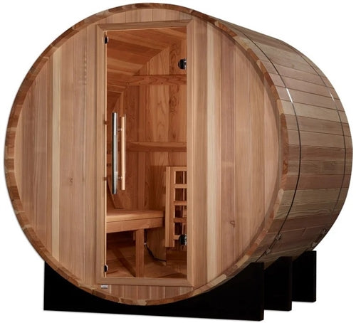 Golden Designs GDI-B002-01 St. Moritz 2 Person Barrel Traditional Sauna - Pacific Cedar (New)