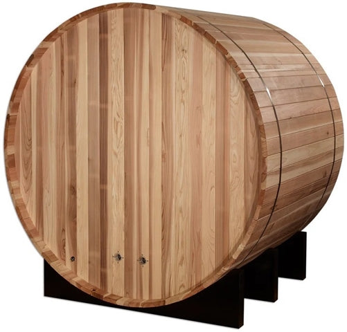 Golden Designs GDI-B002-01 St. Moritz 2 Person Barrel Traditional Sauna - Pacific Cedar (New)