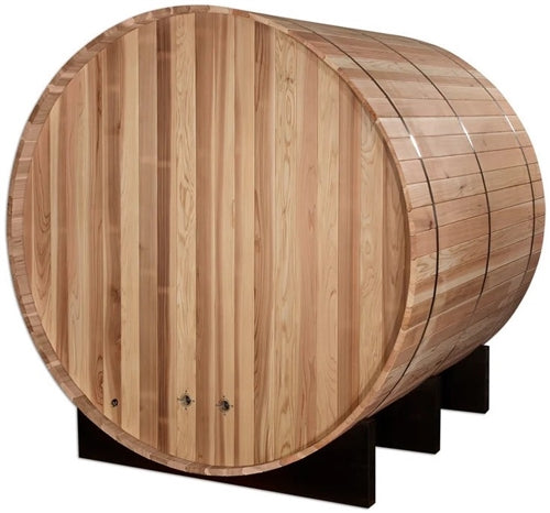 Golden Designs GDI-B004-01 Arosa 4 Person Barrel Traditional Sauna - Pacific Cedar (New)