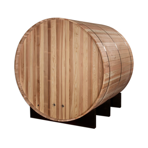 Golden Designs GDI-B004-01 Arosa 4 Person Barrel Traditional Sauna - Pacific Cedar (New)