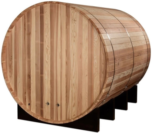 Golden Designs GDI-B006-01 Klosters 6 Person Barrel Traditional Sauna - Pacific Cedar (New)