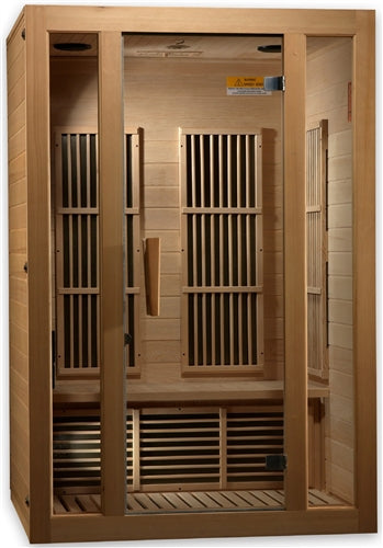 GoldenDesigns MX-J206-01-ZF Maxxus Seattle 2 Person Near Zero EMF FAR Infrared Sauna (New)