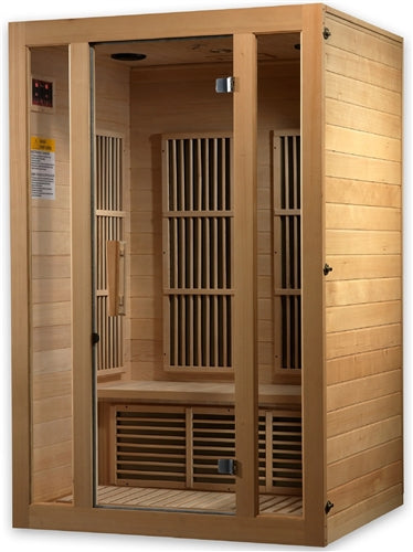 GoldenDesigns MX-J206-01-ZF Maxxus Seattle 2 Person Near Zero EMF FAR Infrared Sauna (New)