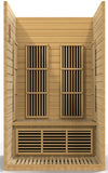 GoldenDesigns MX-J206-01-ZF Maxxus Seattle 2 Person Near Zero EMF FAR Infrared Sauna (New)