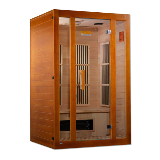 GoldenDesigns MX-J206-02S Maxxus 2-Person Low EMF FAR Infrared Sauna (New)